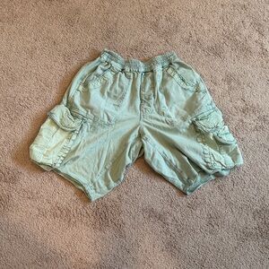 Free People Green Cargo Shorts